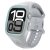 Apple Watch 10 (46 mm), Szilikon védőkeret és szíj, Spigen Liquid Air Pro, szürke