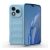 Huawei Honor 400 Lite, Szilikon tok, közepesen ütésálló, 3D minta, világoskék