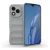 Huawei Honor 400 Lite, Szilikon tok, közepesen ütésálló, 3D minta, világosszürke