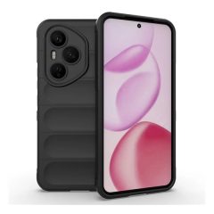   Huawei Honor 400 Pro (Global), Szilikon tok, közepesen ütésálló, 3D minta, fekete