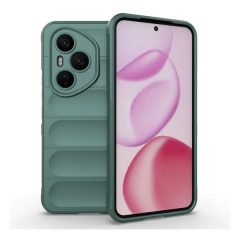   Huawei Honor 400 Pro (Global), Szilikon tok, közepesen ütésálló, 3D minta, sötétzöld