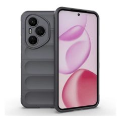   Huawei Honor 400 Pro (Global), Szilikon tok, közepesen ütésálló, 3D minta, sötétszürke