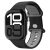 Apple Watch 4-6, SE, SE (2022) (38 / 40 mm) / Watch 7-9 (41 mm) / Watch 10 (42 mm), szilikon pótszíj, állítható, Spigen Nano Pop, fekete/szürke