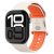 Apple Watch 4-6, SE, SE (2022) (38 / 40 mm) / Watch 7-9 (41 mm) / Watch 10 (42 mm), szilikon pótszíj, állítható, Spigen Nano Pop, bézs/narancs
