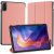 Xiaomi Redmi Pad 2 (11.0), mappa tok, Trifold, Dux Ducis Domo, rózsaszín