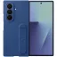 Samsung Galaxy Z Fold7 SM-F966B, Szilikon tok, + 2 db kijelzővédő fólia, matt, kitámasztóval, kék, gyári