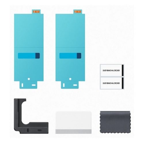 Samsung Galaxy Z Fold7 SM-F966B, Kijelzővédő fólia (az íves részre nem hajlik rá!), Előlapi kijelzőre, Clear Prémium, gyári, 2 db / csomag