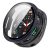 Samsung Galaxy Watch 8 (44 mm) SM-L330 / L335, Műanyag védőkeret, kijelzővédő üveggel, közepesen ütésálló, szíj nélkül, sötétkék