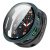 Samsung Galaxy Watch 8 (44 mm) SM-L330 / L335, Műanyag védőkeret, kijelzővédő üveggel, közepesen ütésálló, szíj nélkül, sötétzöld