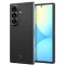Samsung Galaxy Z Fold7 SM-F966B, Műanyag hátlap védőtok, közepesen ütésálló, ultravékony, Aramid bevonat, karbon minta, Spigen Airskin, fekete