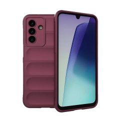   Samsung Galaxy A17 4G / A17 5G SM-A175F / A176B, Szilikon tok, közepesen ütésálló, 3D minta, bordó