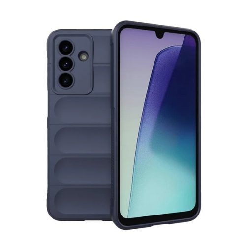 Samsung Galaxy A17 4G / A17 5G SM-A175F / A176B, Szilikon tok, közepesen ütésálló, 3D minta, sötétkék