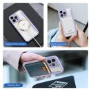 Apple iPhone Air (2025), Oldalra nyíló tok, stand, közepesen ütésálló, Magsafe kompatibilis, Dux Ducis Skin Pro Magsafe, lila