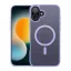 Apple iPhone 17, Műanyag hátlap védőtok + szilikon keret, közepesen ütésálló, légpárnás sarok, Magsafe kompatibilis, Dux Ducis Yind, áttetsző/lila