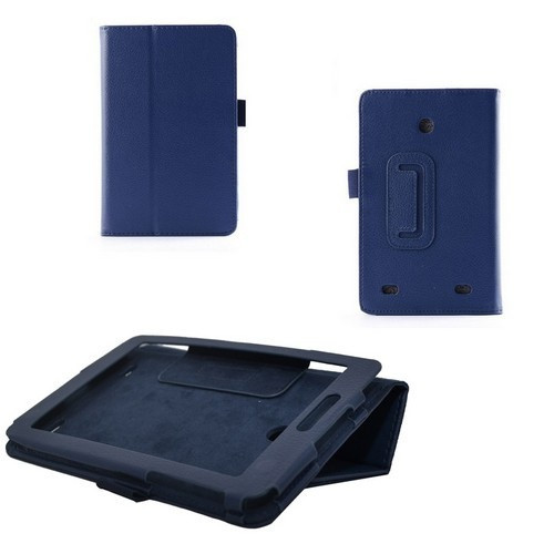LG G Pad 7.0, bőrtok, mappa tok, kék