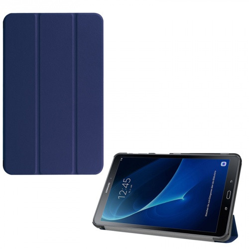 Samsung Galaxy Tab A 10.1 (2016) SM-T580 / T585, mappa tok, Trifold, sötétkék