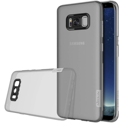 Samsung Galaxy S8 SM-G950, TPU szilikon tok, Nillkin Nature, ultravékony, szürke