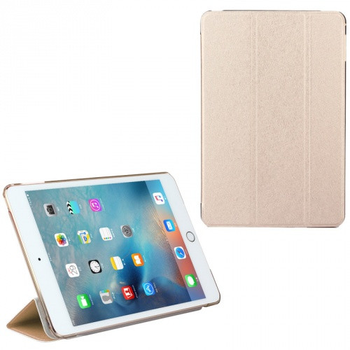Apple iPad 9.7 (2017 / 2018), mappa tok, Smart Case, textil minta, arany