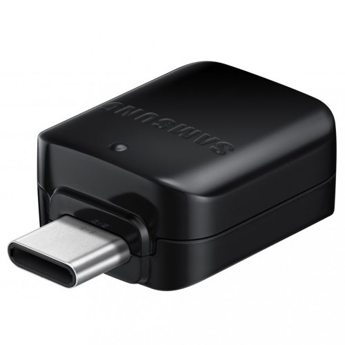 Adapter, USB Type-C - OTG átalakító (USB / Pendrive csatlakoztatásához), Samsung, fekete, gyári