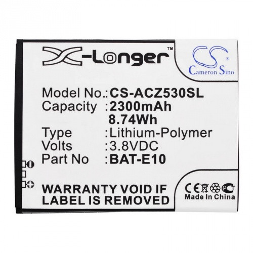 Acer Liquid Z530, Akkumulátor, 2300 mAh, Li-Polymer, 
