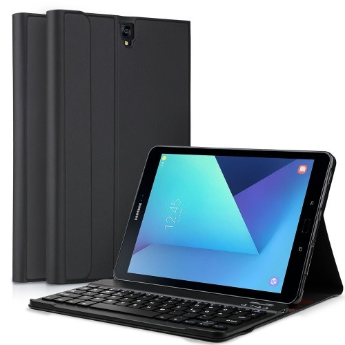 Samsung Galaxy Tab S3 9.7 SM-T820 / T825, Bluetooth billentyűzetes mappa tok, QWERTY, fekete