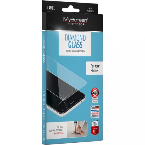 Samsung Galaxy A8 (2018) SM-A530F, Kijelzővédő fólia, ütésálló fólia (az íves részre NEM hajlik rá!), MyScreen Protector, Diamond Glass (Edzett gyémántüveg), Clear