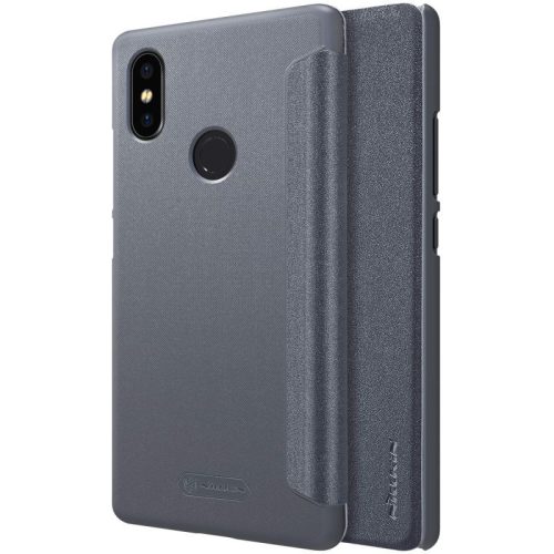 Xiaomi Mi 8 SE, Oldalra nyíló tok, Nillkin Sparkle, sötétszürke