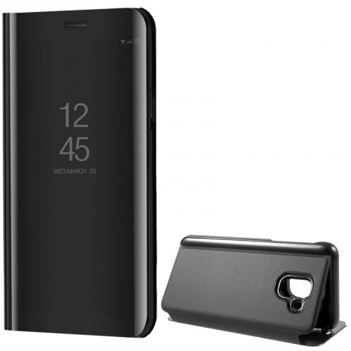 Samsung Galaxy J6 (2018) SM-J600F, Oldalra nyíló tok, hívás mutatóval, Smart View Cover, fekete (utángyártott)