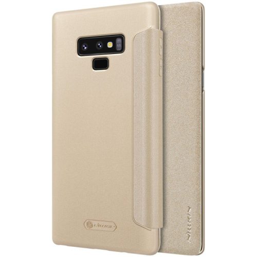 Samsung Galaxy Note 9 SM-N960, Oldalra nyíló tok, Nillkin Sparkle, arany