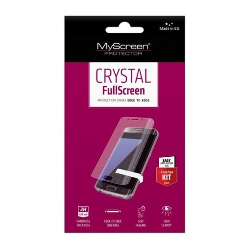 Apple iPhone XR / 11, Kijelzővédő fólia (az íves részre NEM hajlik rá!), MyScreen Protector Crystal, Clear Prémium
