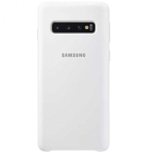 Samsung Galaxy S10 SM-G973, TPU szilikon tok, fehér, gyári