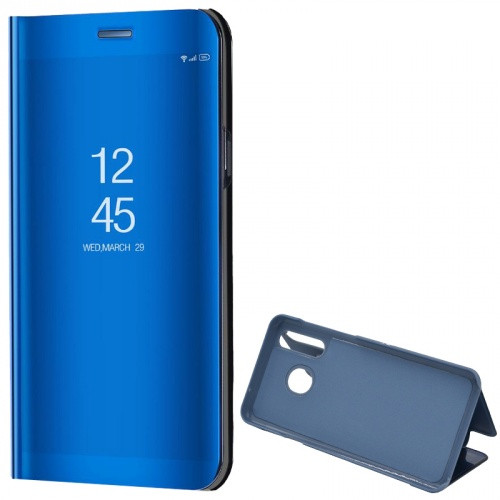 Samsung Galaxy A50 / A50s / A30s, Oldalra nyíló tok, hívás mutatóval, Smart View Cover, kék (utángyártott)