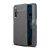Huawei Honor 20 / 20S / Nova 5T, TPU szilikon tok, bőrhatású, varrásminta, fekete