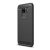 Huawei Mate 30 Lite, Szilikon tok, közepesen ütésálló, szálcsiszolt, karbon minta, fekete