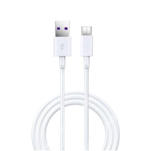 USB töltő- és adatkábel, USB Type-C, 150 cm, 5000 mA, gyorstöltés, Devia Shark, fehér