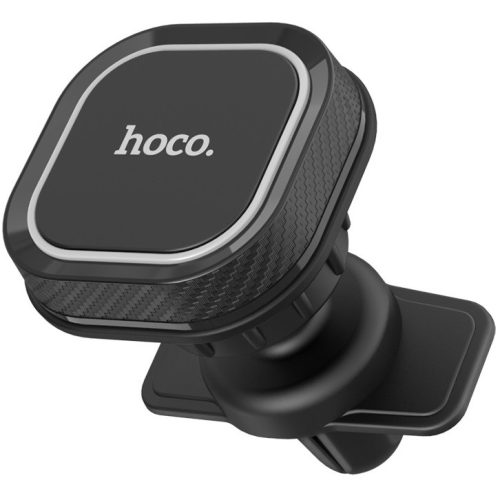 Autós tartó, Univerzális, szellőzőre rögzíthető, 360°-ban forgatható, mágneses, Hoco CA52 Intelligent, fekete/szürke
