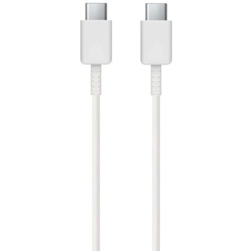 USB Type-C töltő- és adatkábel, USB Type-C, 100 cm, 5000 mA, gyorstöltés, Samsung, fehér, gyári, 