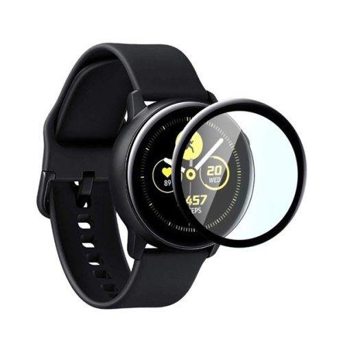 Samsung Galaxy Watch Active 2 (44 mm) SM-R820 / R825, Kijelzővédő fólia, ütésálló fólia (az íves részre nem hajlik rá!), Tempered Glass (edzett üveg), Clear