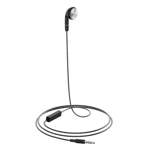 Vezetékes mono fülhallgató, 3.5 mm, mikrofon, funkció gomb, Hoco M61 Nice Tone, fekete