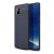 Samsung Galaxy Note 10 Lite SM-N770, Szilikon tok, bőrhatású, varrásminta, sötétkék