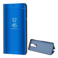   Xiaomi Redmi K30 / K30 5G / Poco X2, Oldalra nyíló tok, hívás mutatóval, Smart View Cover, kék (utángyártott)
