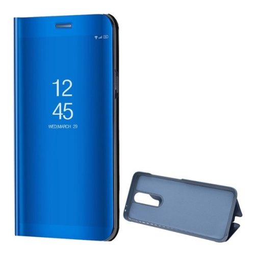 Xiaomi Redmi K30 / K30 5G / Poco X2, Oldalra nyíló tok, hívás mutatóval, Smart View Cover, kék (utángyártott)