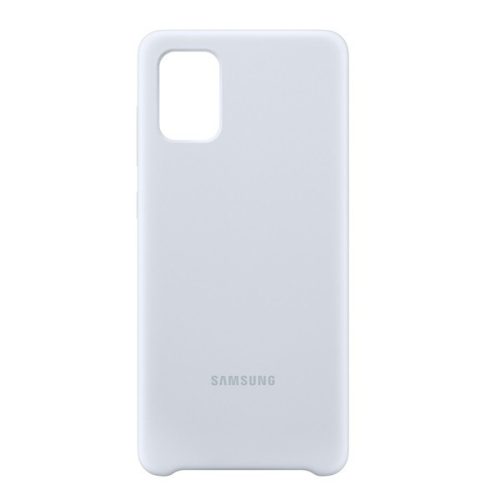 Samsung Galaxy A71 SM-A715F, Szilikon tok, ezüst, gyári