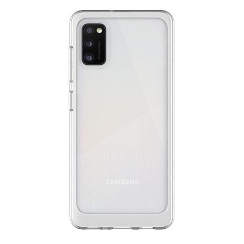 Samsung Galaxy A41 SM-A415F, Szilikon tok, közepesen ütésálló, légpárnás sarok, átlátszó, gyári