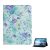 Lenovo Tab M10 (10.1) TB-X605F, mappa tok, stand, virág minta, színes/kék