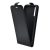 Huawei Y8p, Forcell lenyitható bőrtok, Slim Flexi, felfelé nyíló - kinyitható, fekete