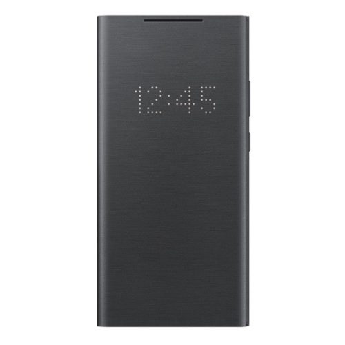 Samsung Galaxy Note 20 Ultra / 20 Ultra 5G SM-N985 / N986, Oldalra nyíló tok, LED kijelzővel, fekete, gyári