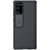 Samsung Galaxy Note 20 / 20 5G SM-N980 / N981, Műanyag hátlap + szilikon keret, közepesen ütésálló, kamera védelem, csíkos minta, Nillkin CamShield Pro, fekete