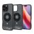 Apple iPhone 16 Pro, Műanyag hátlap védőtok + szilikon keret, Magsafe töltővel kompatibilis, iPod minta, Spigen Ultra Hybrid Classic Mag, fekete