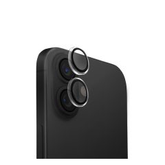   Apple iPhone 16 / 16 Plus, Kamera lencsevédő fólia, ütésálló fólia, Tempered Glass (edzett üveg), alumínium keret, Uniq Optix, Clear